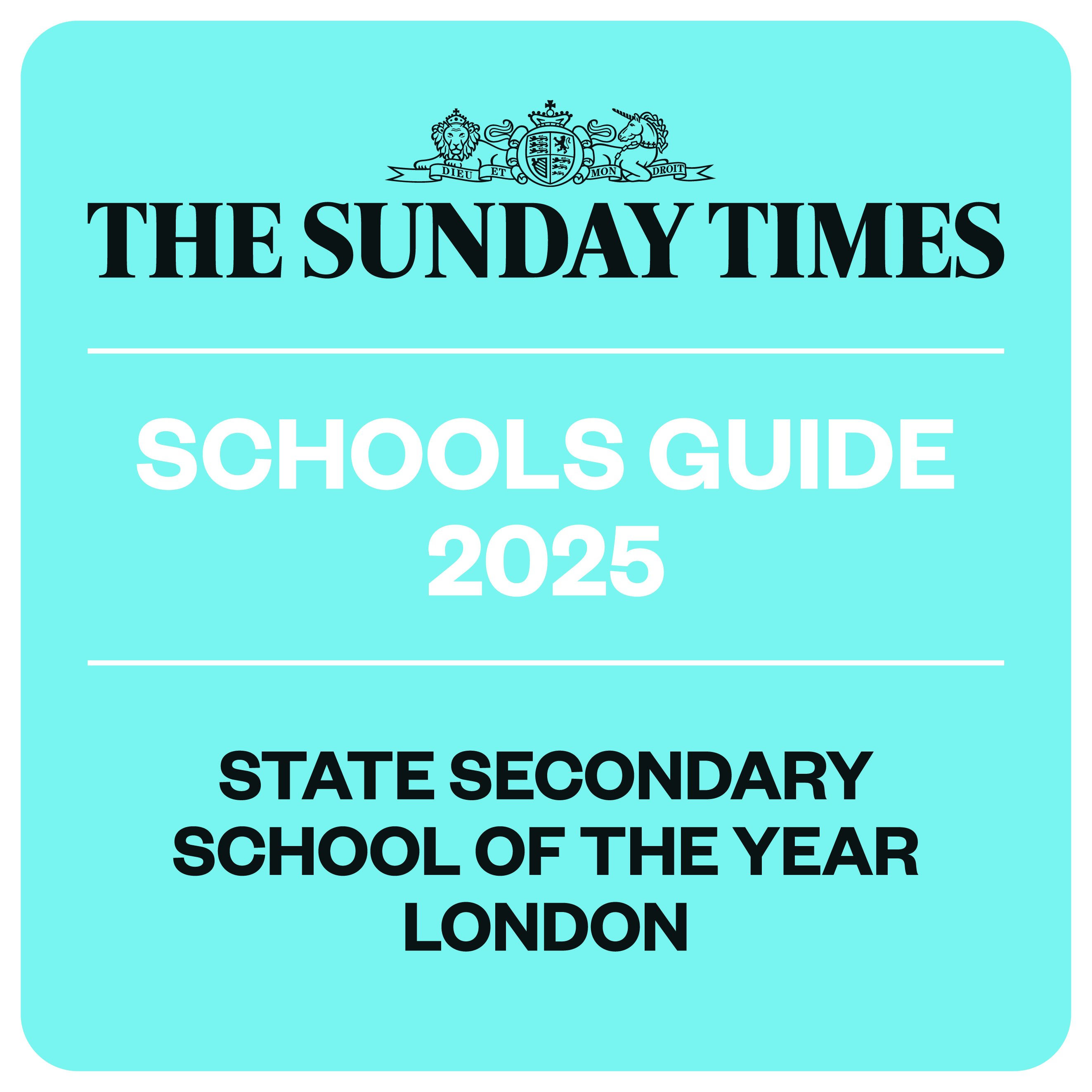 Newstead Wood School named as London State Secondary School of the Year 2025! 